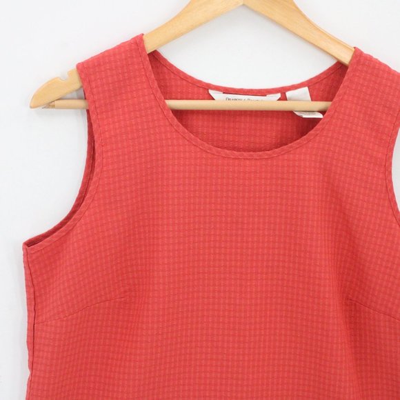 Drapers & Damons Blouse Top Womens Petite Pink Sleeveless Lightweight Sz PM - Picture 3 of 9